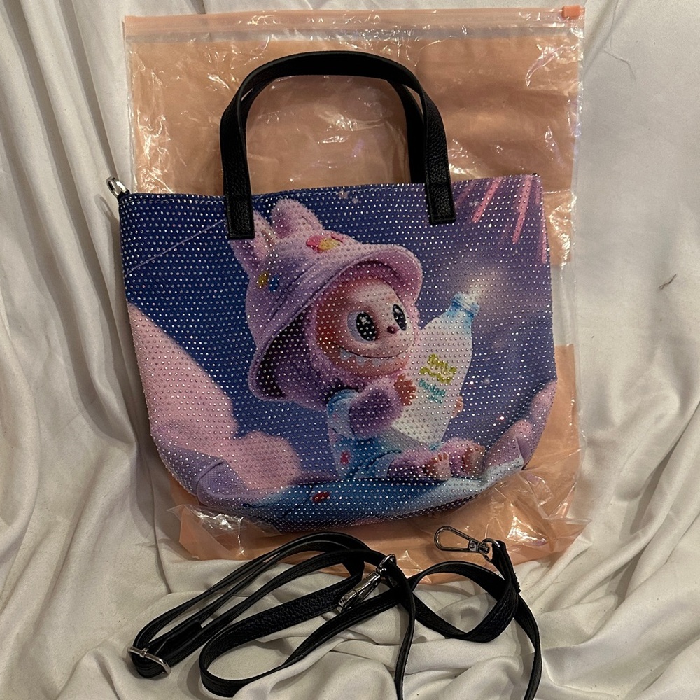 Charming Cartoon Print Tote Bag